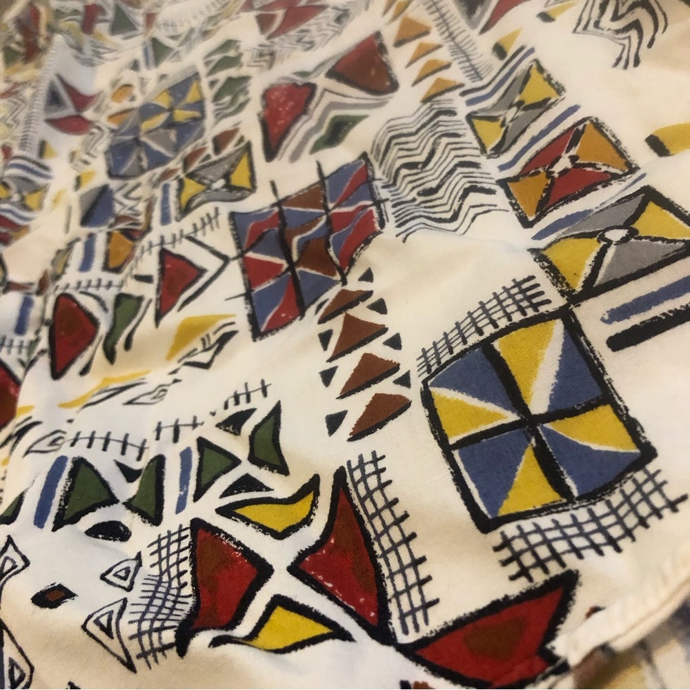 Neiman Marcus Patterned Short Sleeve Button Up - image 2